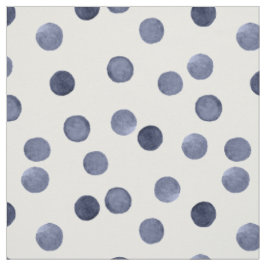 Aquarell In blauen Polka-Punkten . Stoff