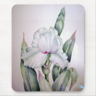 Aquarell-Iris Mousepad