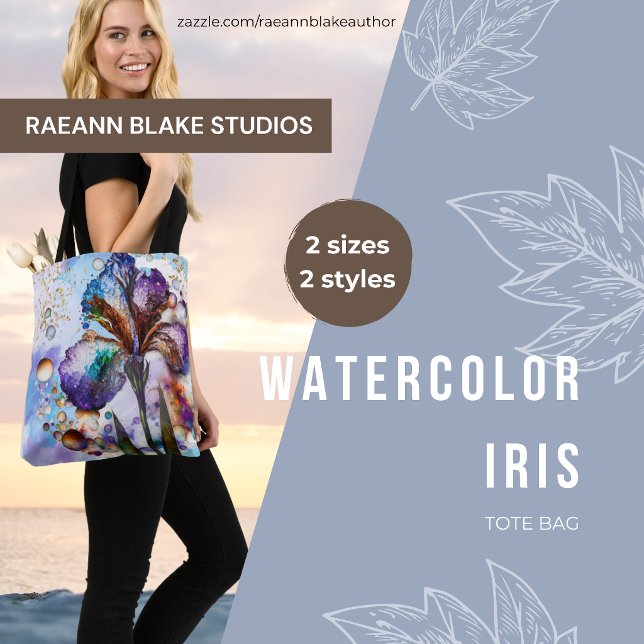 Aquarell Iris Tasche (Von Creator hochgeladen)