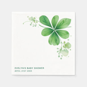 Aquarell-Irischer-St.-Patricks-Tag-Baby-Shower Serviette