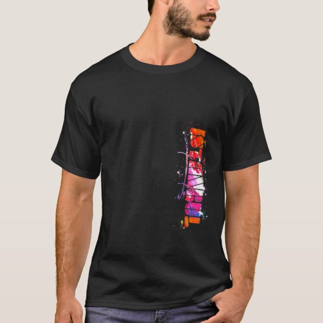 Aquarell Istanbul Istanbul Buchstaben T Shirt (Vorderseite)