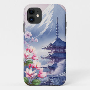 AQUARELL JAPANISCHE KUNST NATUR BERG Case-Mate iPhone HÜLLE
