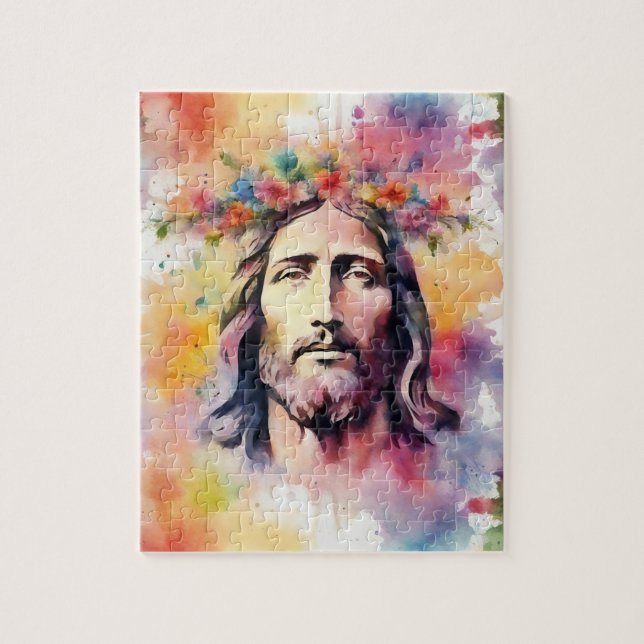 Aquarell Jesus (Vertikal)