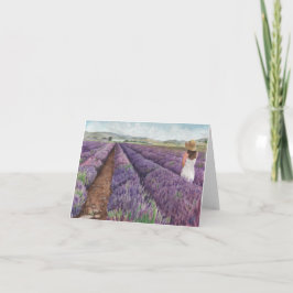 Aquarell Junge lebende Mona, Utah Lavender Farm