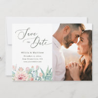 Aquarell-Kaktus-Hochzeit | Boho-Floral-Foto