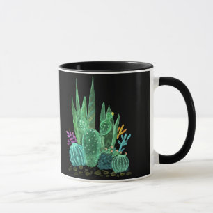 Aquarell, Kaktus Tasse