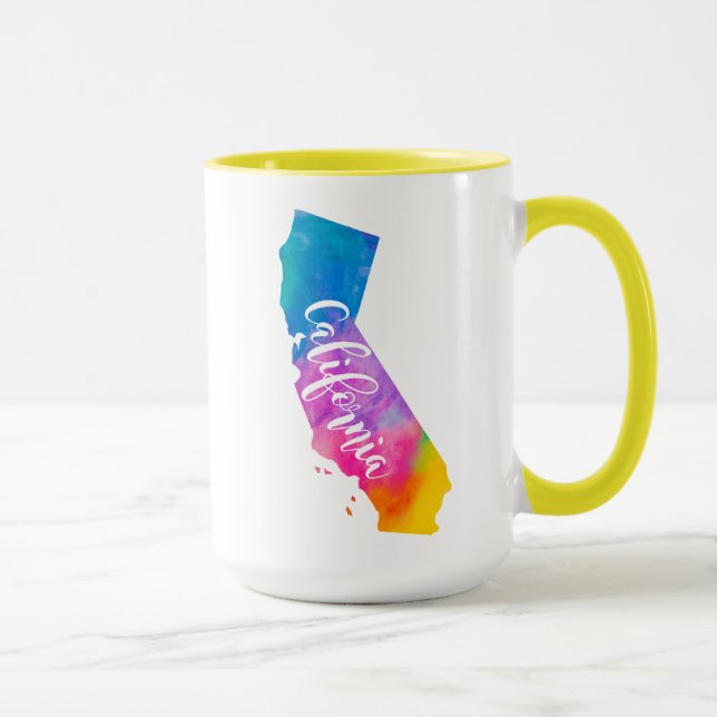 Aquarell Kalifornien Tasse (Rechts)
