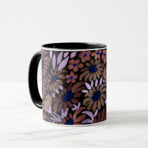 Aquarell-Kamille-Wiesenblumen-Blumenfeld Tasse