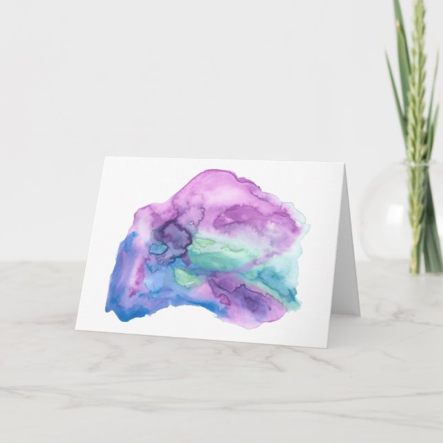 Aquarell Karte (Vorderseite)