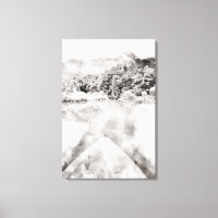 Aquarell Kayak Canvas Print