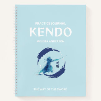 Aquarell-Kendo-Übungstagebuch-Praktiker Notizbuch