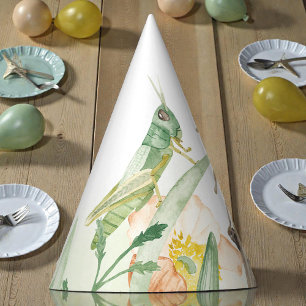 Aquarell-Kinder-Insekt-Geburtstag Partyhütchen