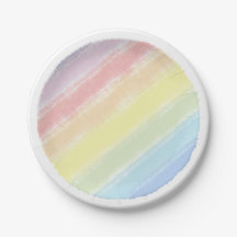 Aquarell Kinderdusche Pastel Rainbow