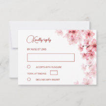 Aquarell-Kirschblüten-Hochzeit