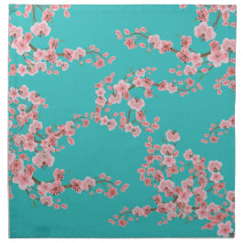 Aquarell-Kirschblüten-Stoffservietten Serviette