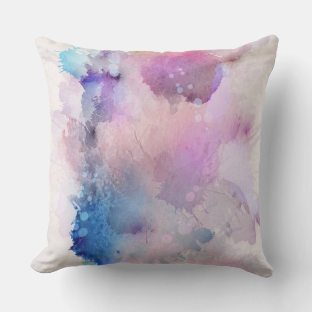 Aquarell Kissen (Vorderseite)