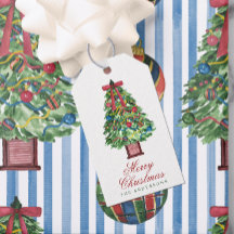 Aquarell-Klassischer-Bogen-Weihnachtsbaum