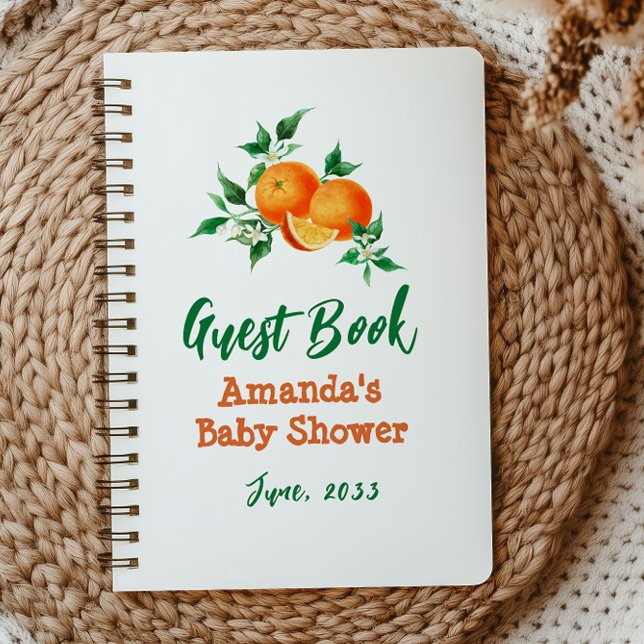Aquarell Kleine Süsse Orange Baby Duschgel Notizbuch (Von Creator hochgeladen)