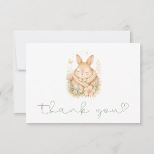 Aquarell Kleiner Hase Baby Shower Danke
