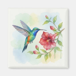 Aquarell Kleiner Kolibri Magnet
