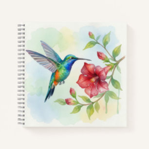 Aquarell Kleiner Kolibri Notizbuch