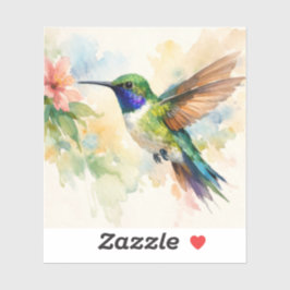 Aquarell Kolibri Aufkleber