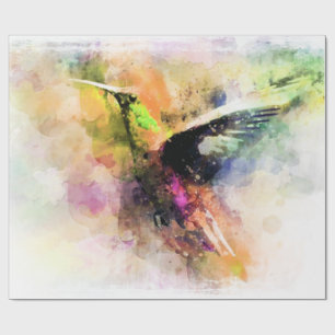 Aquarell Kolibri  Geschenkpapier