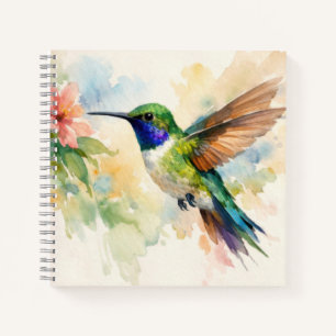 Aquarell Kolibri Notizbuch
