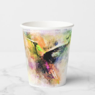 Aquarell Kolibri  Pappbecher