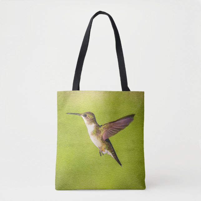 Aquarell-Kolibri Tasche (Vorderseite)