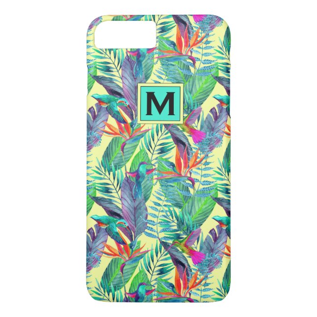 Aquarell-Kolibris | addieren Ihre Initiale Case-Mate iPhone Hülle (Rückseite)