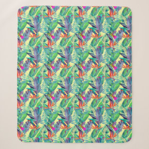 Aquarell-Kolibris im Dschungel Sherpadecke