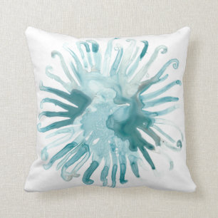 Aquarell-Koralle - Blau 2 Kissen