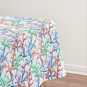 Aquarell-Korallen-Muster Tischdecke