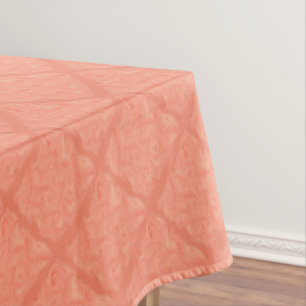 Aquarell-korallenroter Block Tischdecke