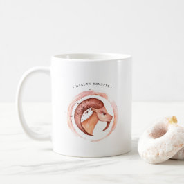Aquarell Korn Astrologie Zodiac | Monogramm Kaffeetasse