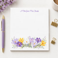 Aquarell-Krokus-Blumen-Personalisiert