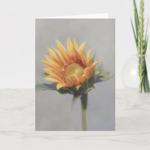 Aquarell-Kunst Sonnenblume Floral Notizkarte Karte