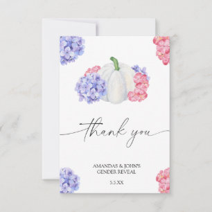Aquarell-Kürbis Danke Geschlechter-Enthüllung
