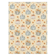 Aquarell-Kürbis-Halloween-Herbst-Blumenmuster