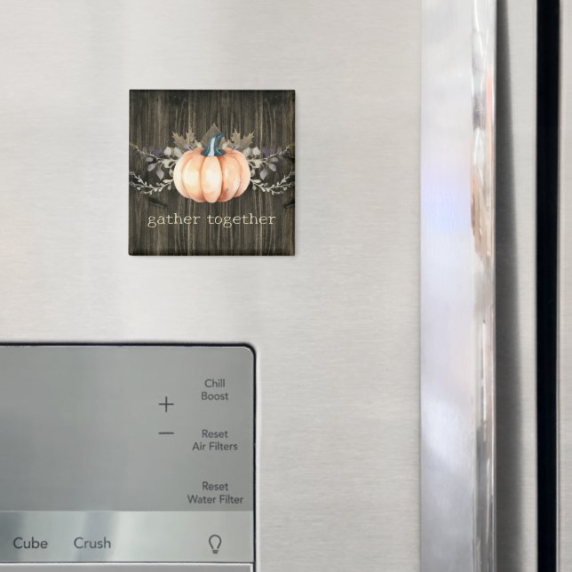 Aquarell-Kürbis Magnet (In Situ (Kühlschrank))