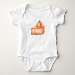 Aquarell-Kürbiskuchen Baby Strampler