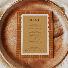 Aquarell-Kürbiskuchen Thanksgiving-Dinner Menükarte