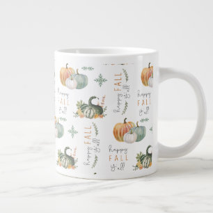 AQUARELL-KÜRBISSE UND GOURDEN Jumbo-Tasse