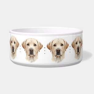 Aquarell-Labrador-Retriever-Porträt Keramik Napf