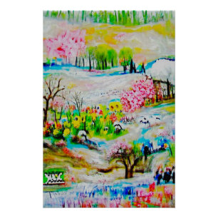 Aquarell-Landschaft 2 Poster