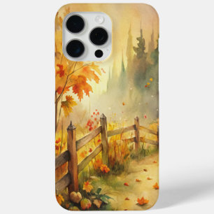 Aquarell-Landschaft im rustikalen Herbststil  Case-Mate iPhone Hülle