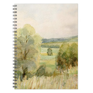 Aquarell-Landschaft Notizblock