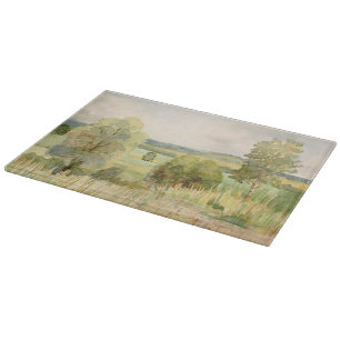 Aquarell-Landschaft Schneidebrett