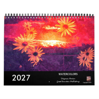 Aquarell-Landschaften 2027 Kalender